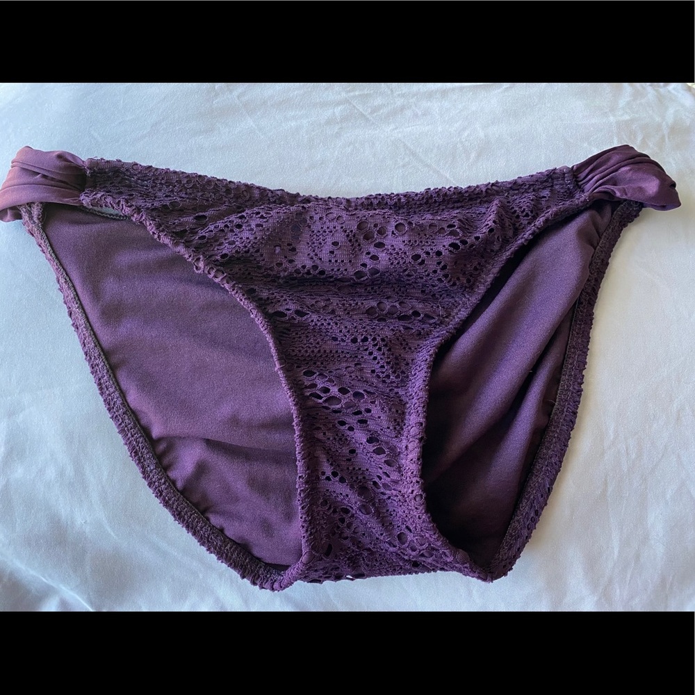 Purple swimsuit bottoms